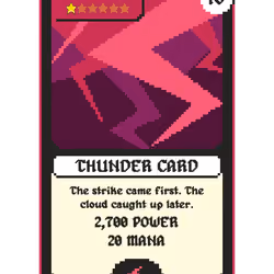 TCG Miners #410 - Thunder Card