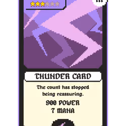 TCG Miners #386 - Thunder Card