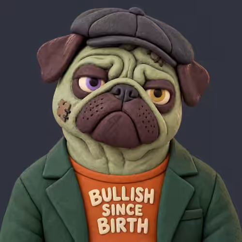 Pugz #0610 — Bullish Since Birth