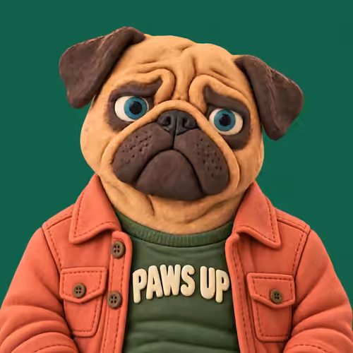 Pugz #1461 — Paws Up