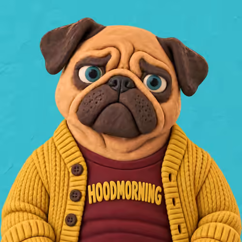 Pugz #0808 — Hoodmorning