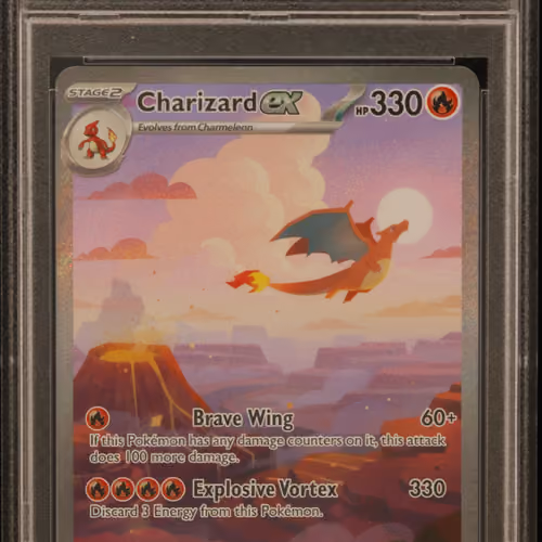 2023 #199 Charizard EX PSA 10 Mew EN-151