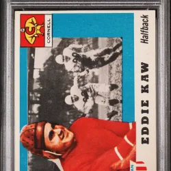 1955 #15 Ed Kaw PSA 6 Topps All-Amer.