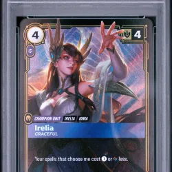 2026 #141a Irelia - Graceful PSA 9 Riftbound: League of Legends Sfd-Spiritforged