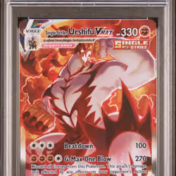2021 #168 Full Art/Single Strike Urshifu Vmax PSA 10 Sword & Shield Battle Styles Pokemon