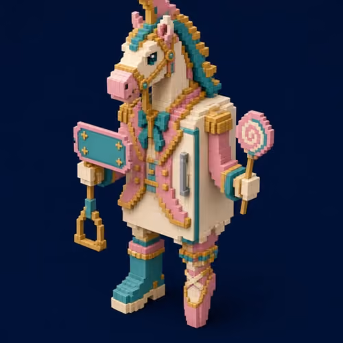 Candy Carousel Horse