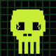 Classic Lime Skulls #4240