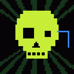 Classic Lime Skulls #6641