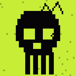 Classic Lime Skulls #13938
