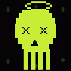 Classic Lime Skulls #8167