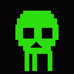 Classic Lime Skulls #13942