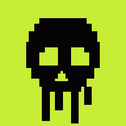 Classic Lime Skulls #6710