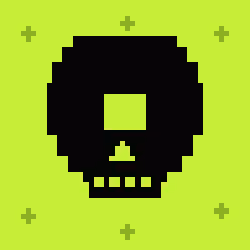 Classic Lime Skulls #6895