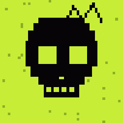Classic Lime Skulls #1028