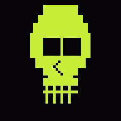 Classic Lime Skulls #18552