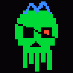 Classic Lime Skulls #6638