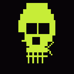 Classic Lime Skulls #14754