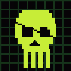 Classic Lime Skulls #1135