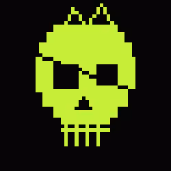 Classic Lime Skulls #18678