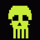 Classic Lime Skulls #3918
