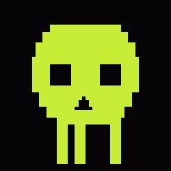 Classic Lime Skulls #6899