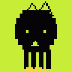 Classic Lime Skulls #6554