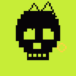 Classic Lime Skulls #6708