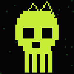Classic Lime Skulls #13934