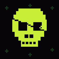 Classic Lime Skulls #15745