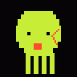 Classic Lime Skulls #6637