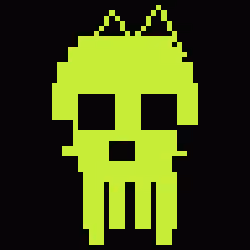 Classic Lime Skulls #1134