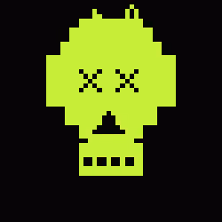 Classic Lime Skulls #8175