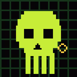 Classic Lime Skulls #6802