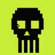 Classic Lime Skulls #1118