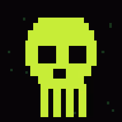 Classic Lime Skulls #8985