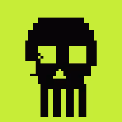 Classic Lime Skulls #8640
