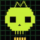 Classic Lime Skulls #15285