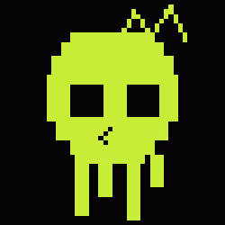 Classic Lime Skulls #6894