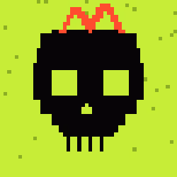Classic Lime Skulls #4635