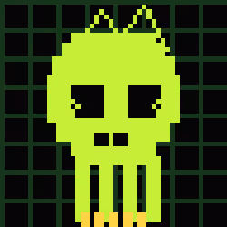Classic Lime Skulls #6376