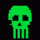 Classic Lime Skulls #15282