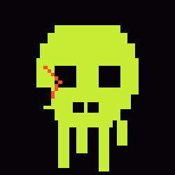 Classic Lime Skulls #1387