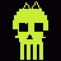 Classic Lime Skulls #6732