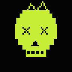 Classic Lime Skulls #14698