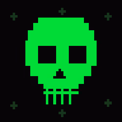 Classic Lime Skulls #11429