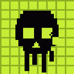 Classic Lime Skulls #6702