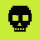 Classic Lime Skulls #6284