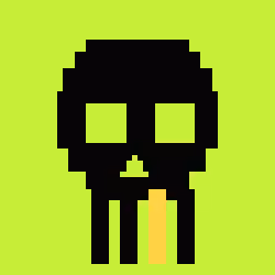 Classic Lime Skulls #8173