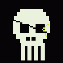 Classic Lime Skulls #15272