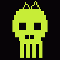 Classic Lime Skulls #10538